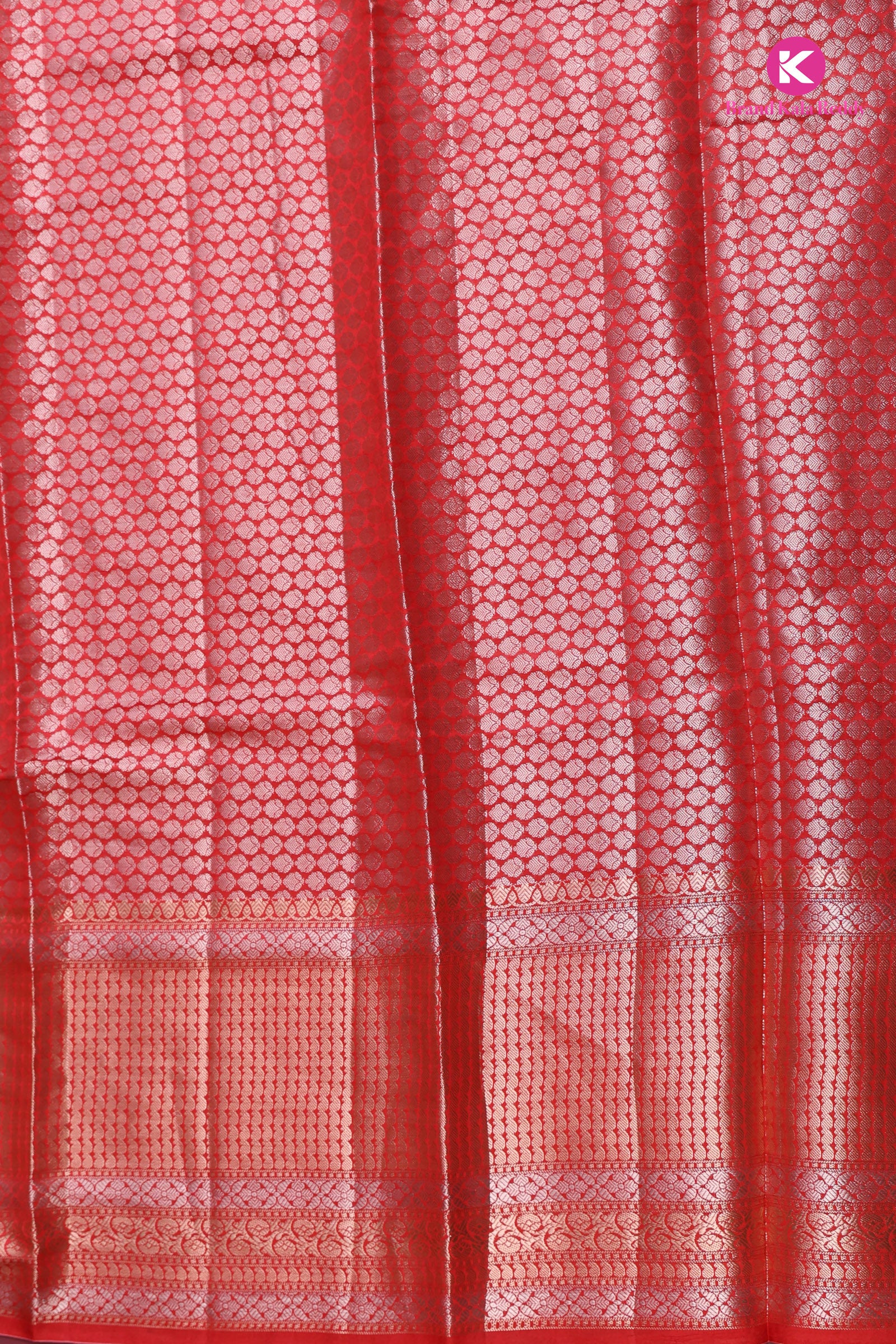 Red tissue saree