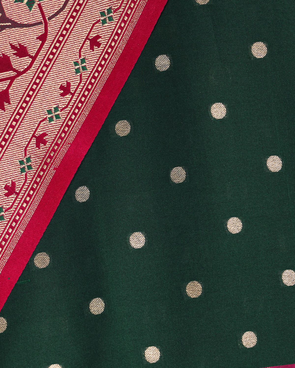 Banarasi Virasat: A Bottle Green Ode to Tradition