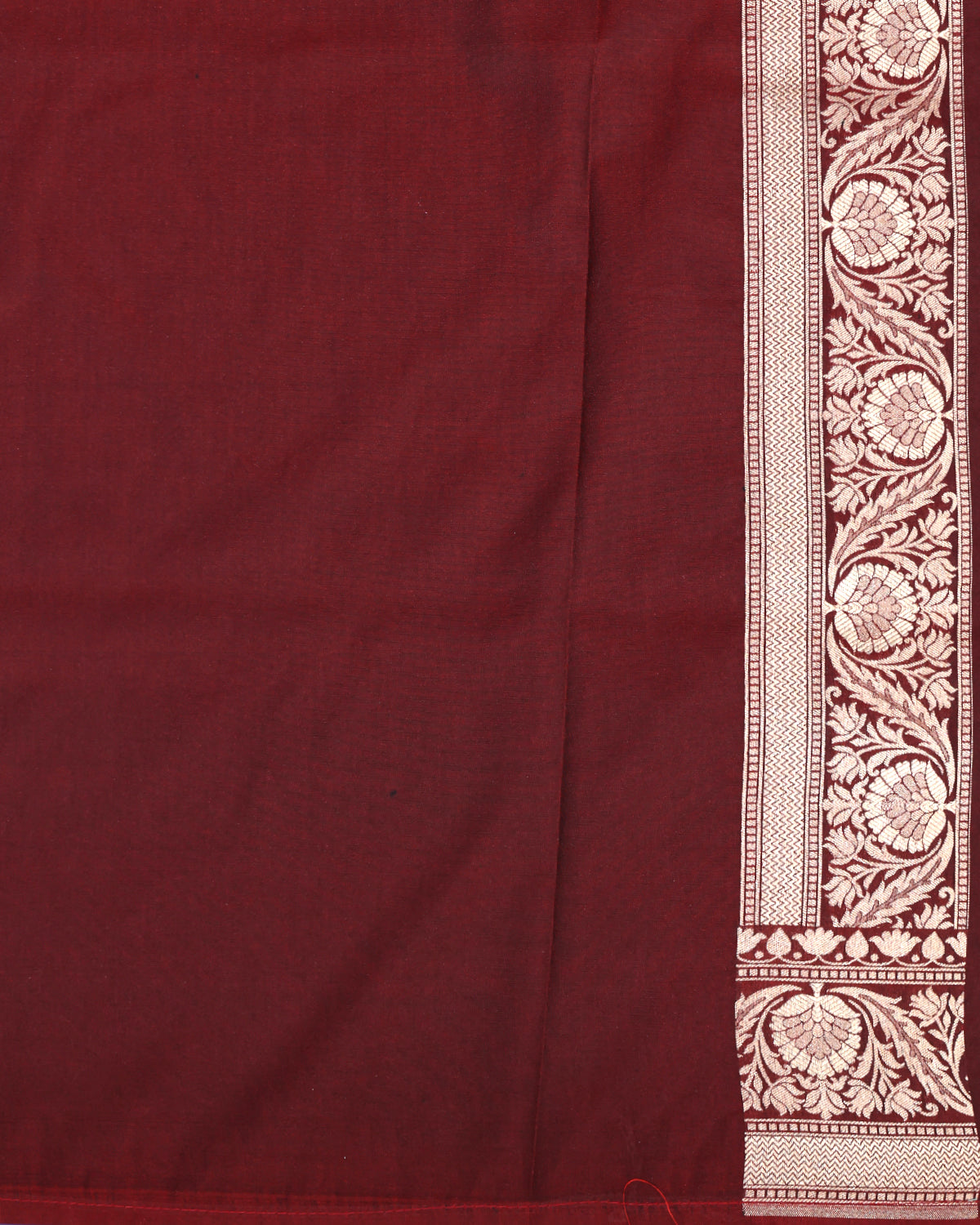 Brick Red and Brown Banarasi Saree