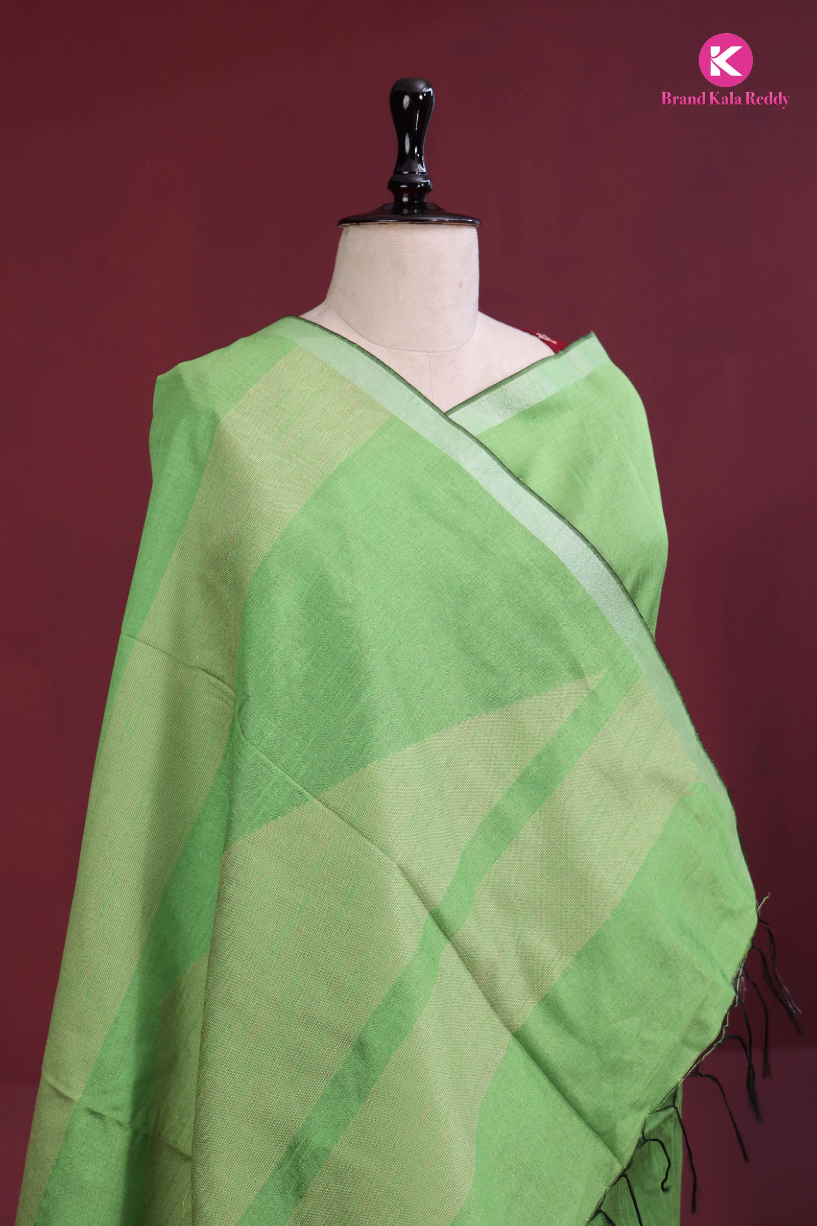 Green Moonga Tussar Silk Saree