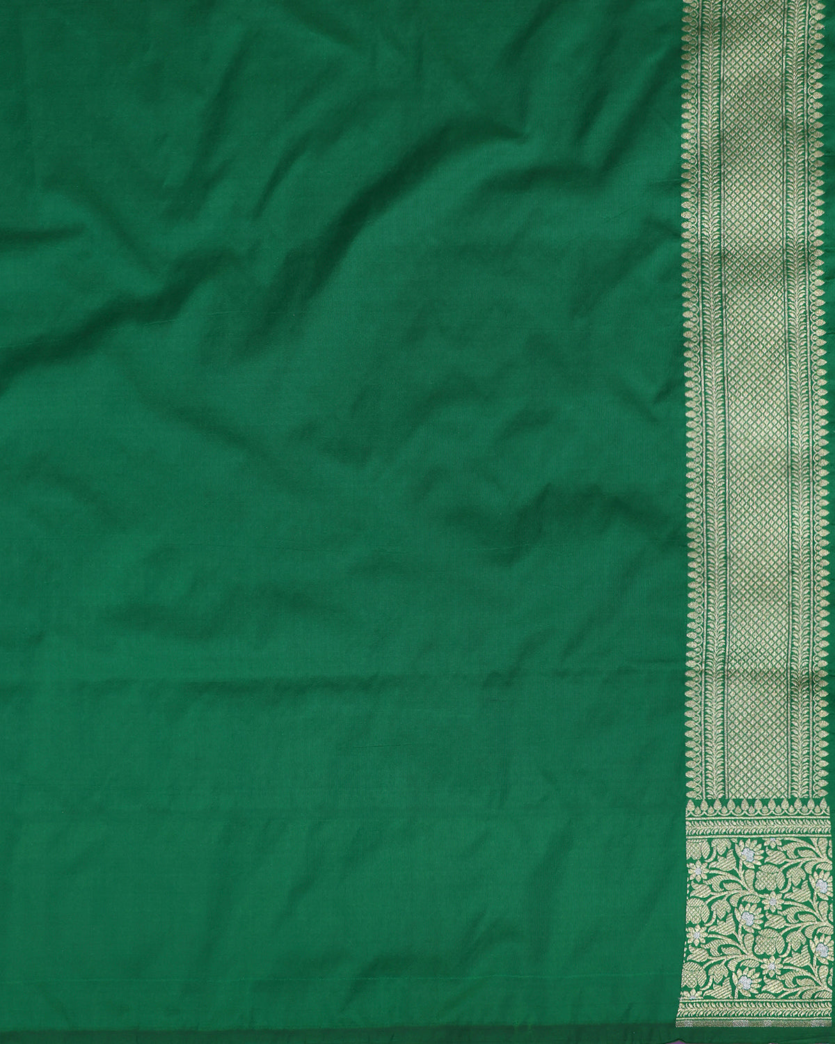 Red Brocade Border Banarasi Saree