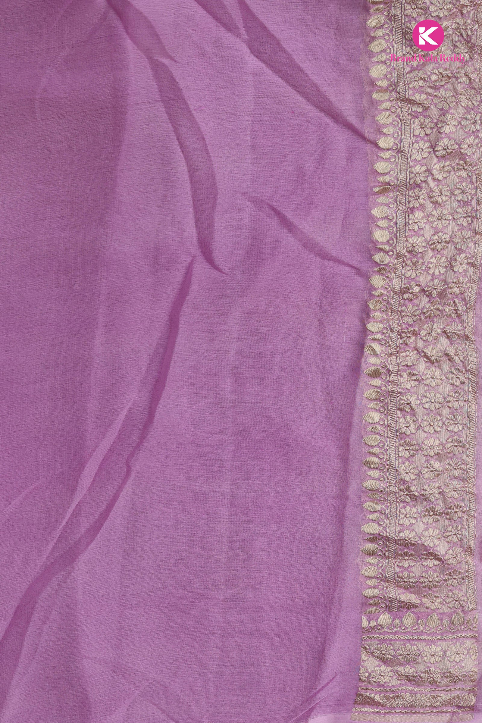 A Multi Pastel Colour Georgette Banarasi Silk Saree in Rankat style