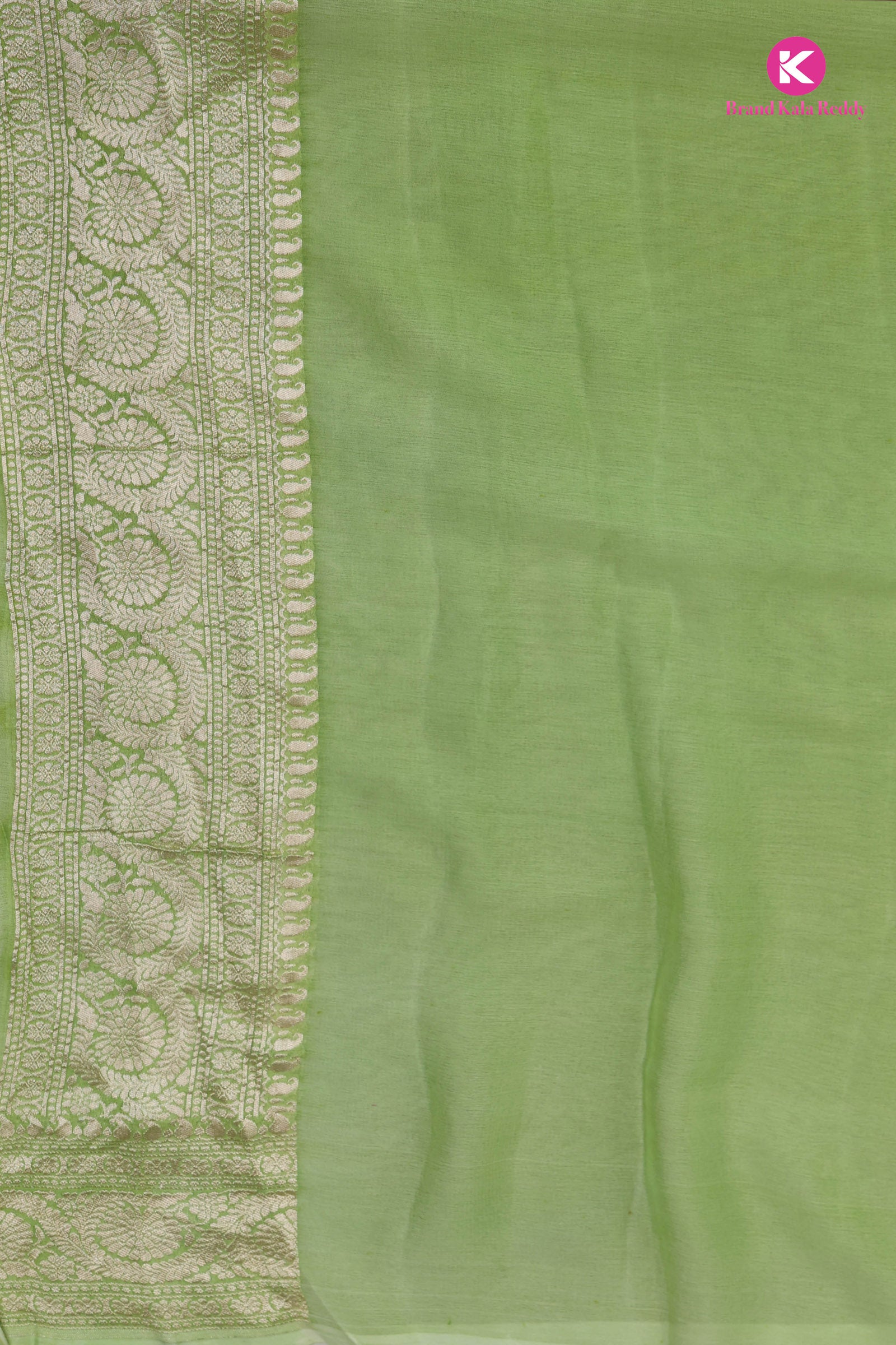 A Multi Pastel colour Georgette Banarasi Silk Saree in Rankat Style