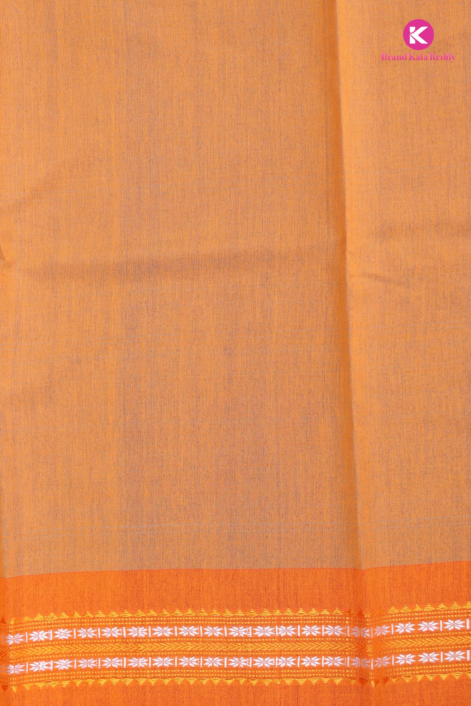 Sunset Breeze – Moonga Silk Saree in Turquoise & Tangerine