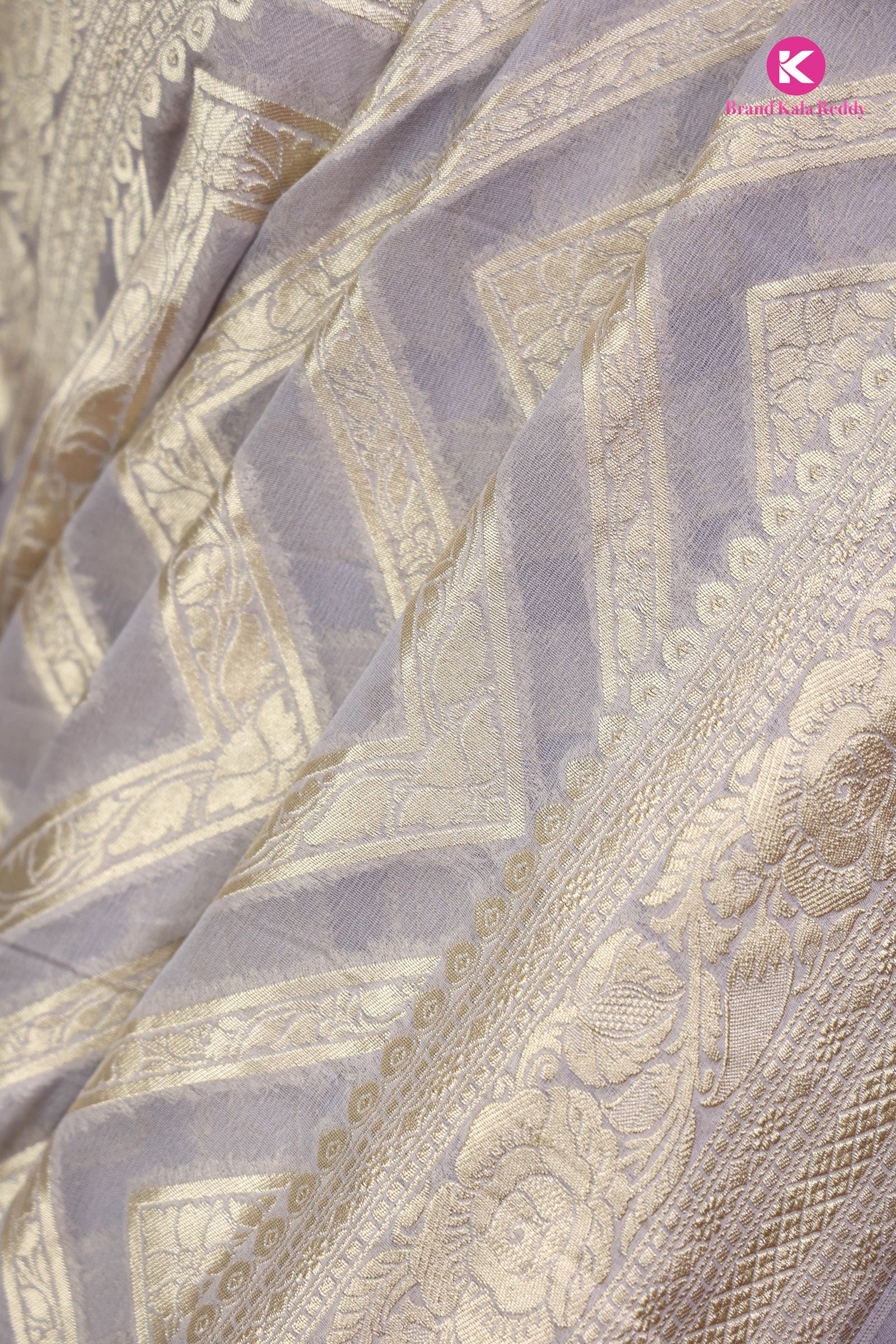 Cobblestone Georgette Banarasi Silk Saree