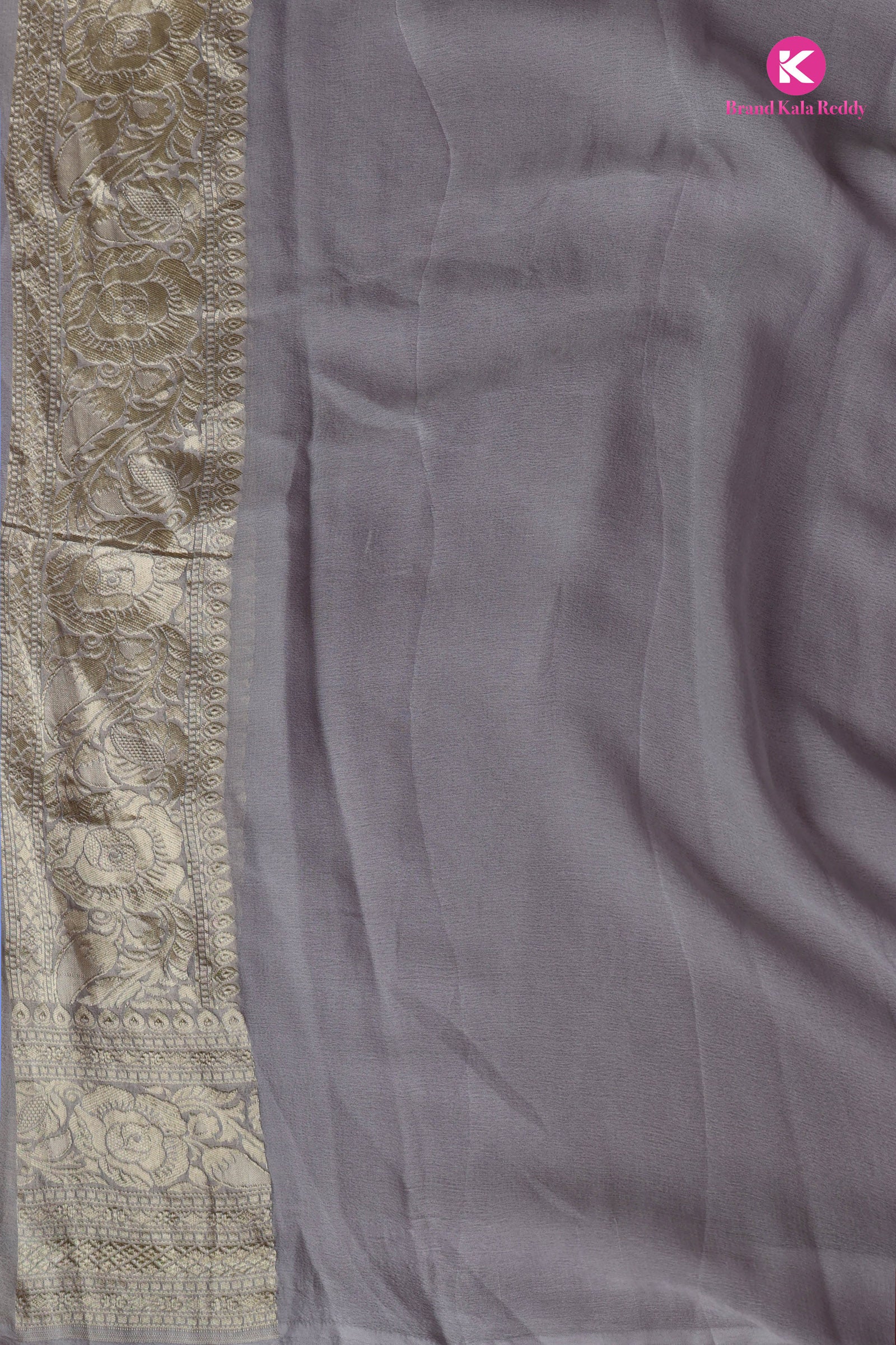 Cobblestone Georgette Banarasi Silk Saree