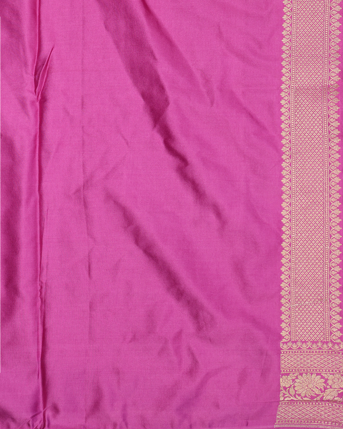 Royal Blue Brocade Border Banarasi Saree