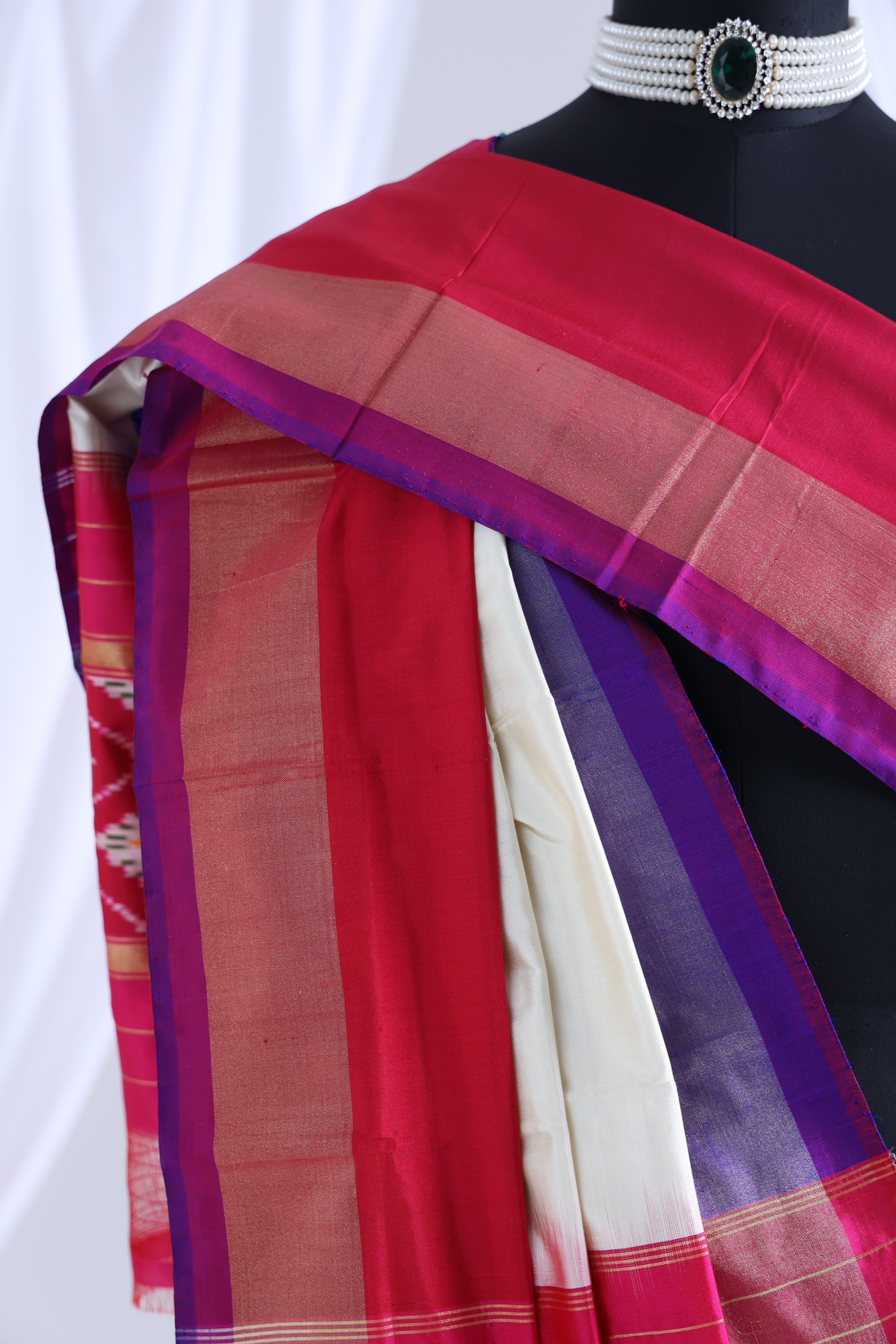 Multi colour ikkat dupatta
