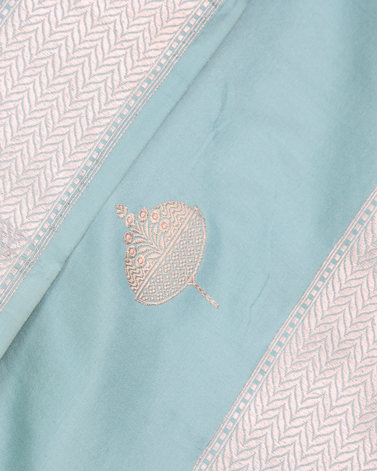 Regal Sky Blue Banarsi Silk Saree
