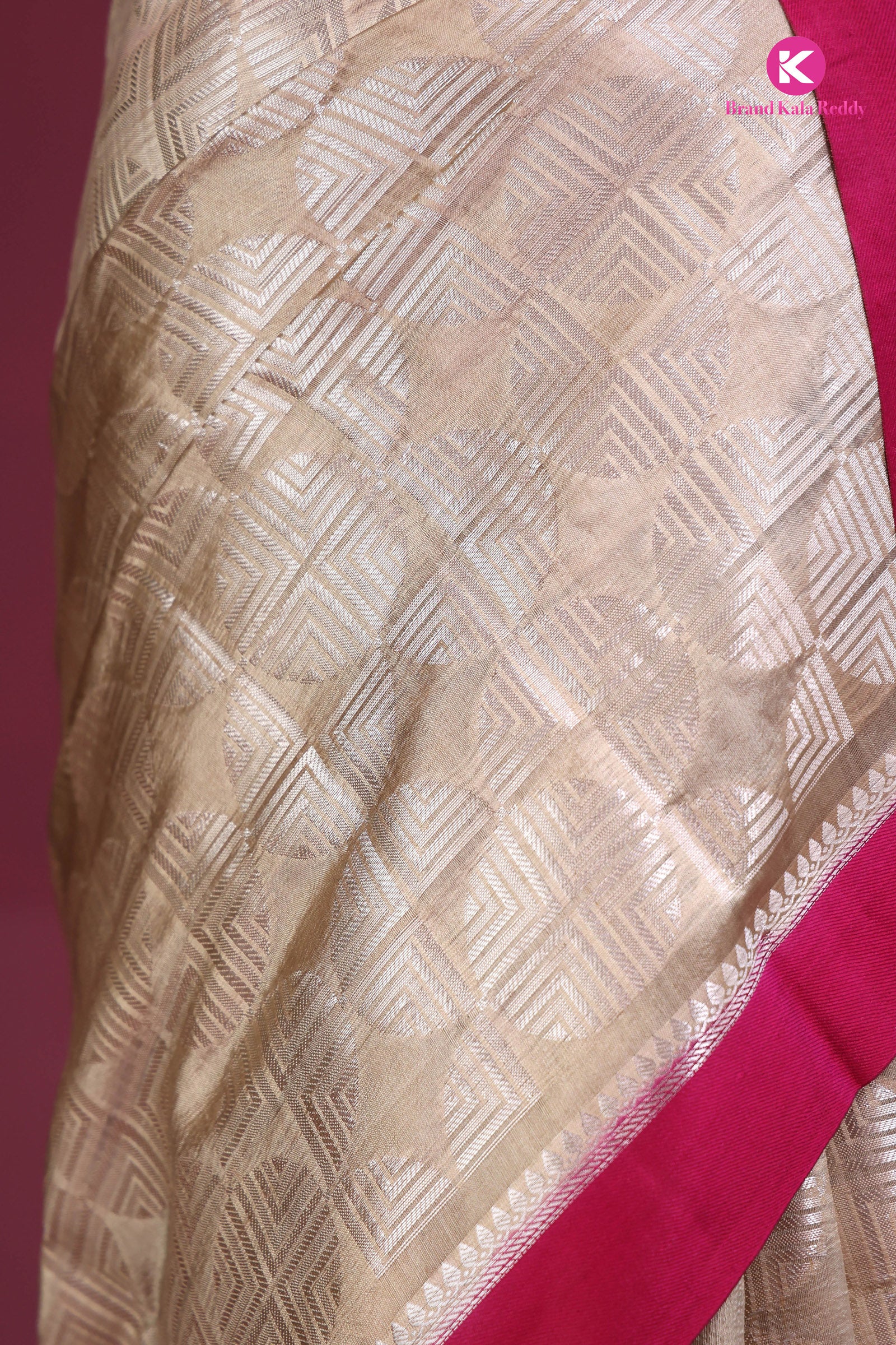 Champagne Glow: The Banarasi Blush Edition