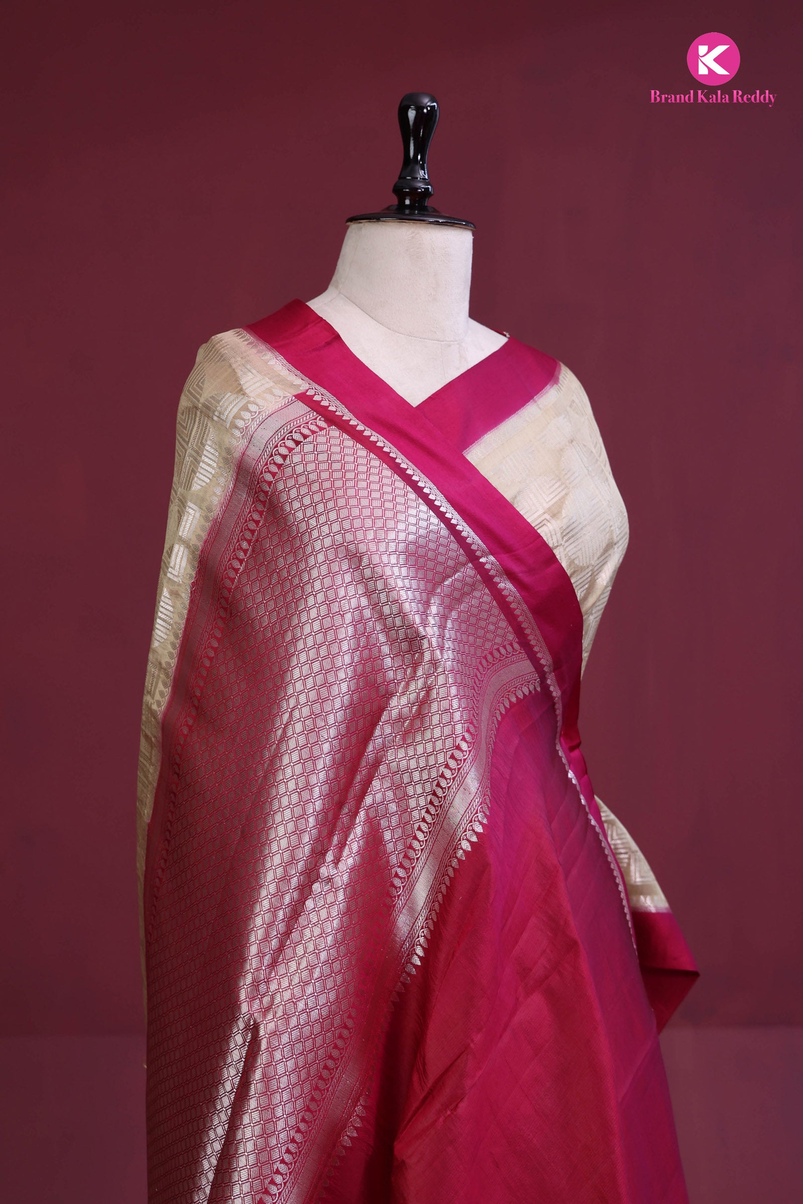 Champagne Glow: The Banarasi Blush Edition