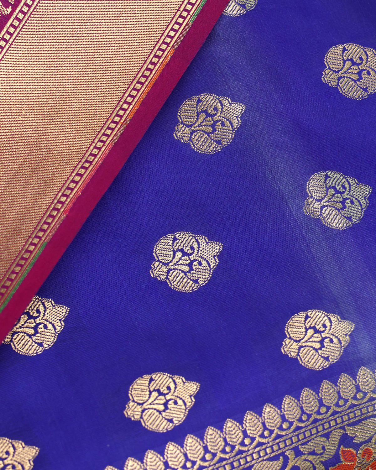 Royal Blue Banarasi Saree