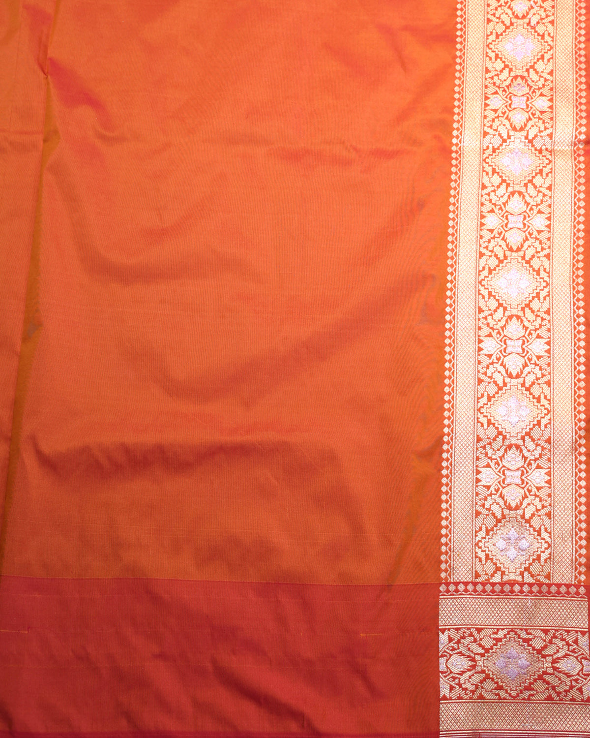 Sunset Yellow Banarasi Saree