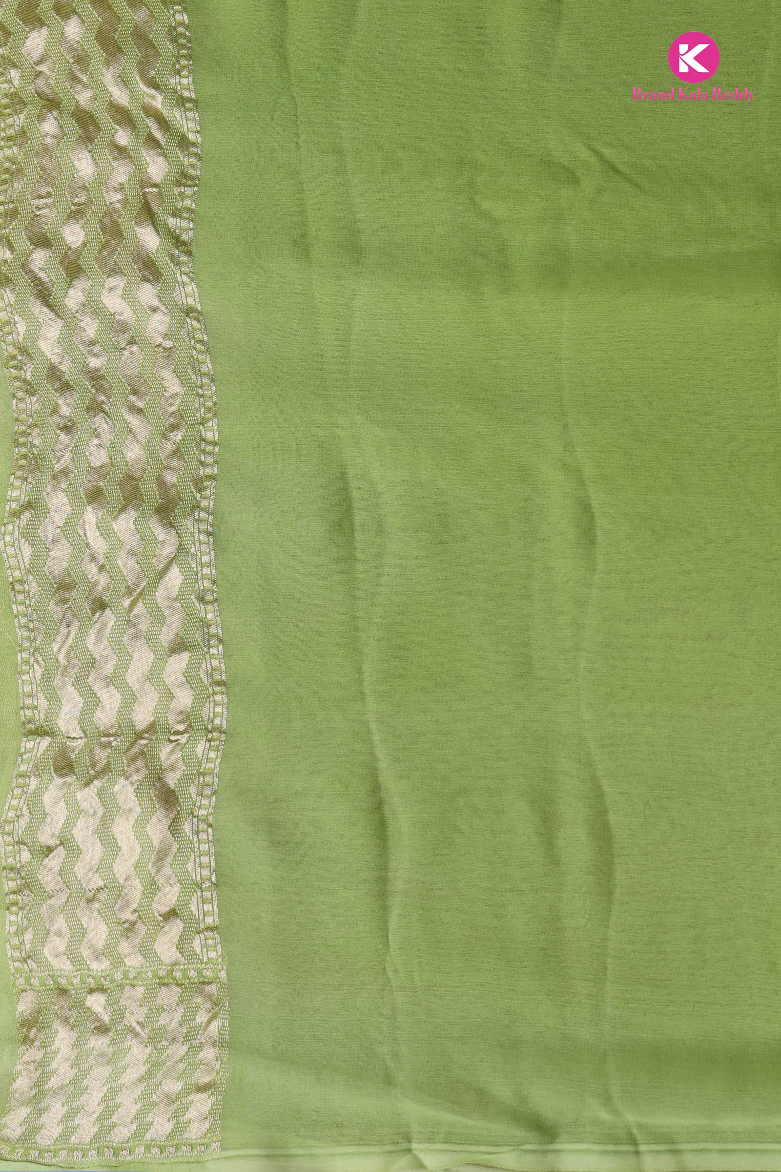 A Multi Pastel Colour Georgette Banarasi Saree in Rankat style