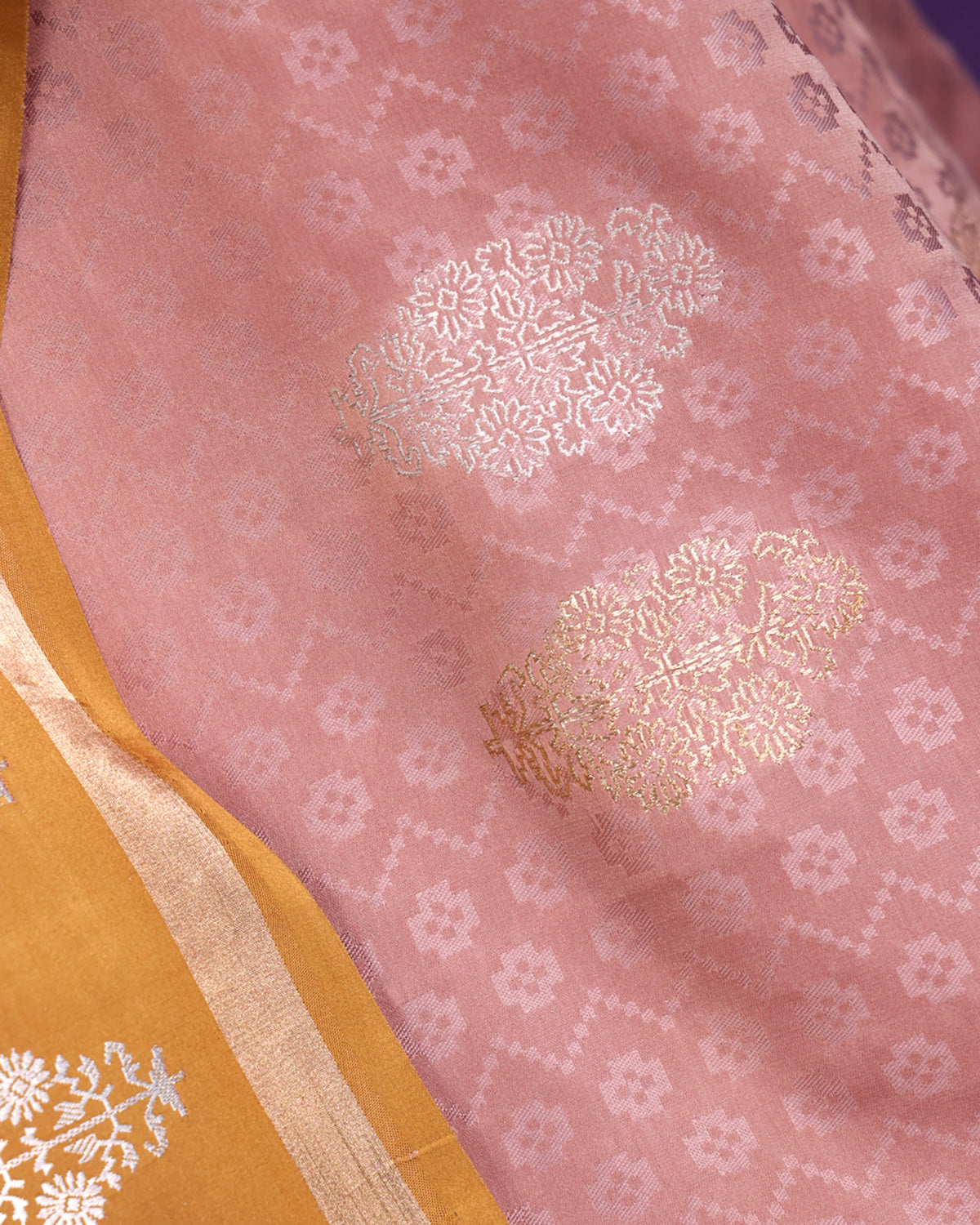 Crepe Pink Blossom Legacy of Banarasi
