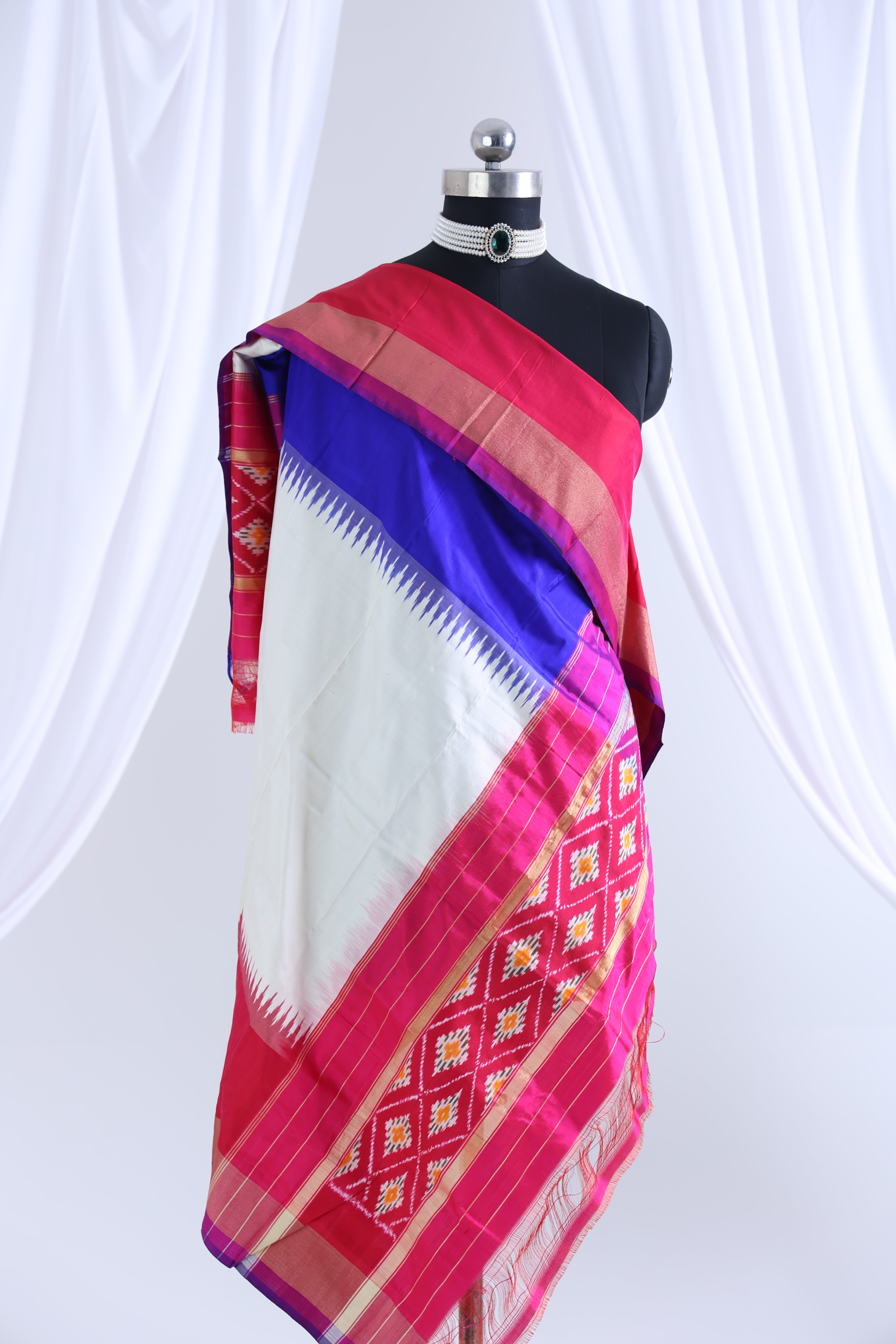 Multi colour ikkat dupatta