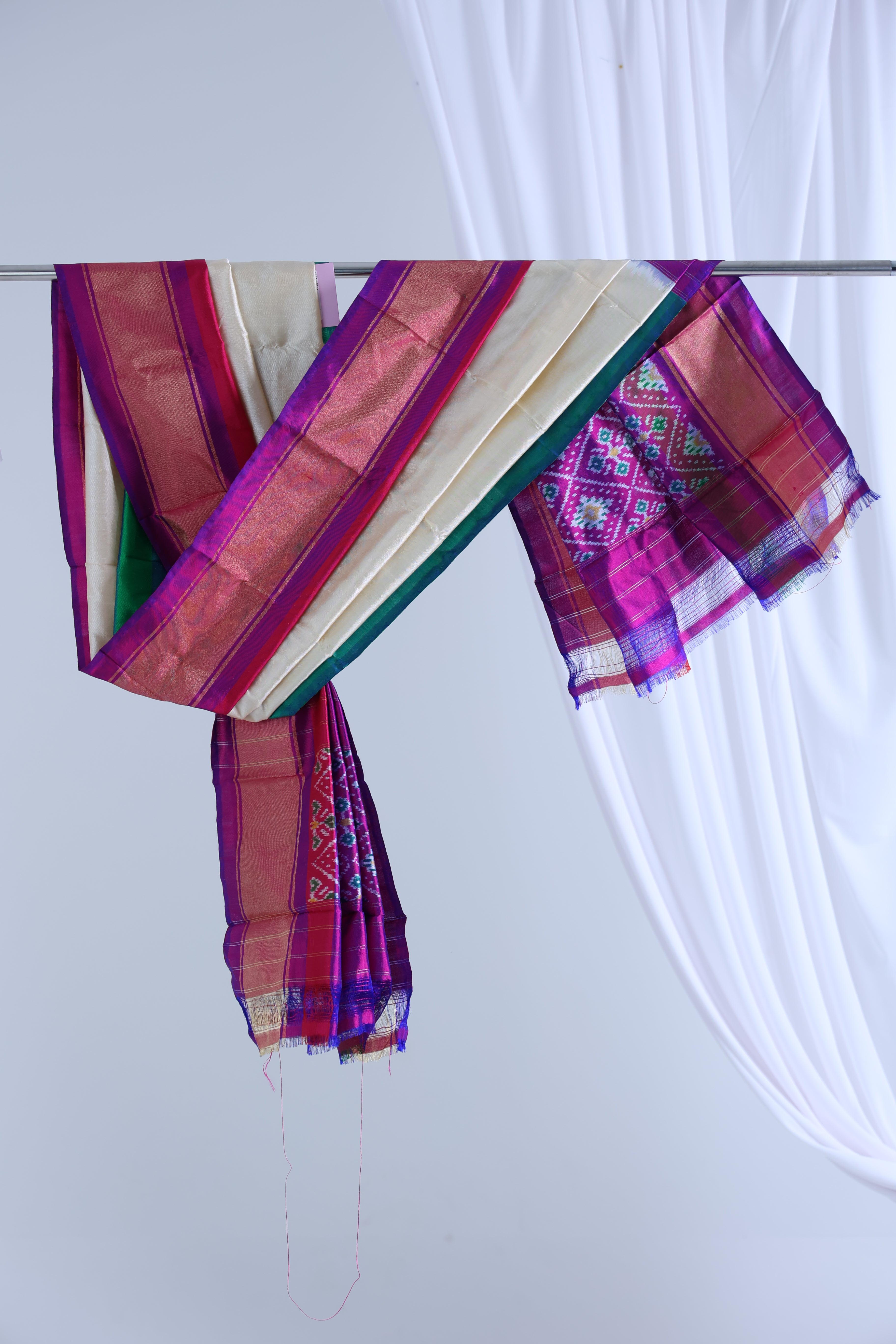 Multi colour ikkat dupatta